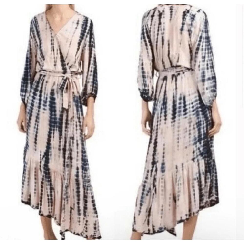 Young fabulous & broke Jillian tie dye faux wrap dress Size XS